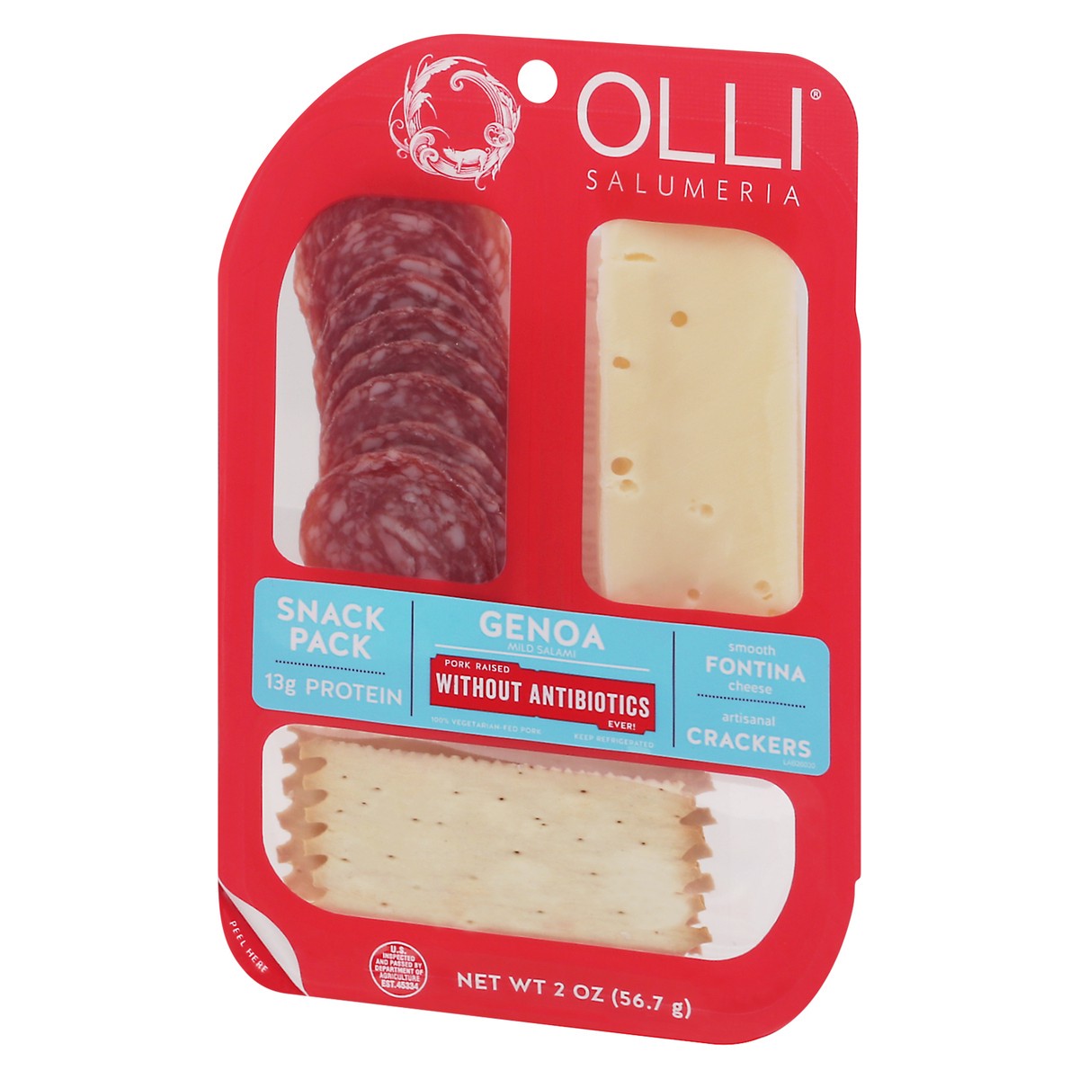 slide 7 of 9, Olli Salumeria Snack Pack Genoa Fontina, 2 oz