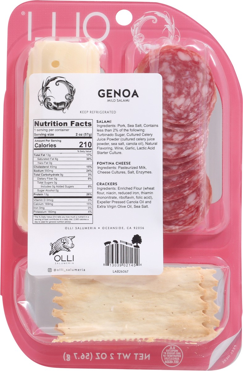 slide 3 of 9, Olli Salumeria Snack Pack Genoa Fontina, 2 oz