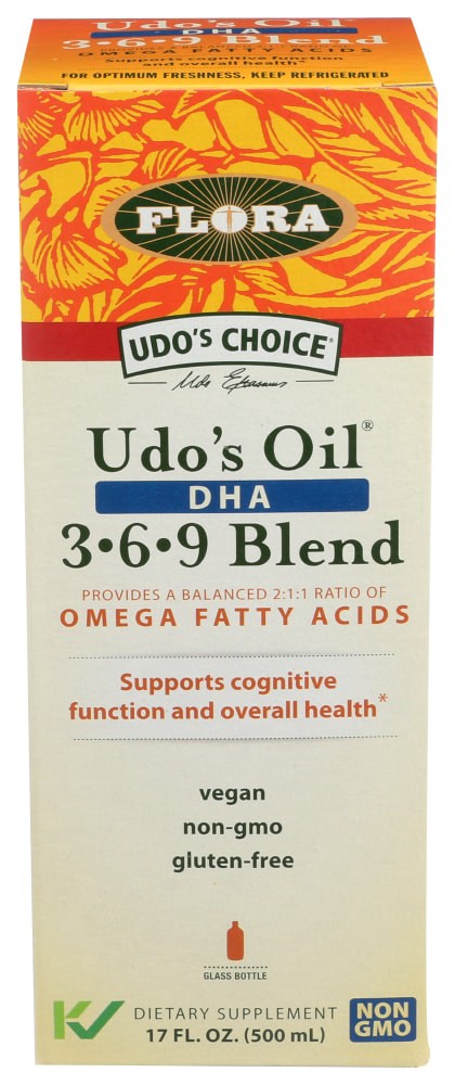 slide 1 of 1, Udo's Choice Dha Oil Blend, 17 oz