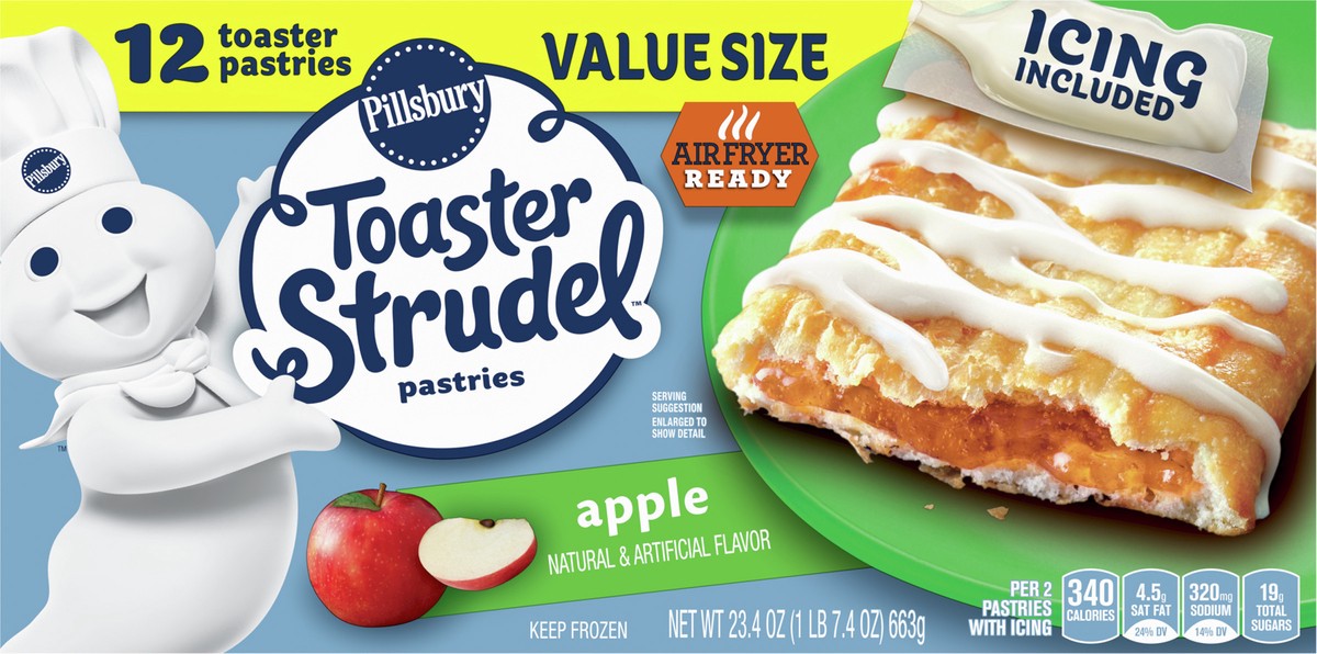 slide 5 of 8, Toaster Strudel Pastries, Apple, 12 ct, 12 ct