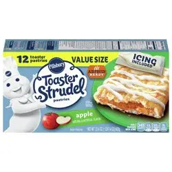 Toaster Strudel Pastries, Apple, 12 ct