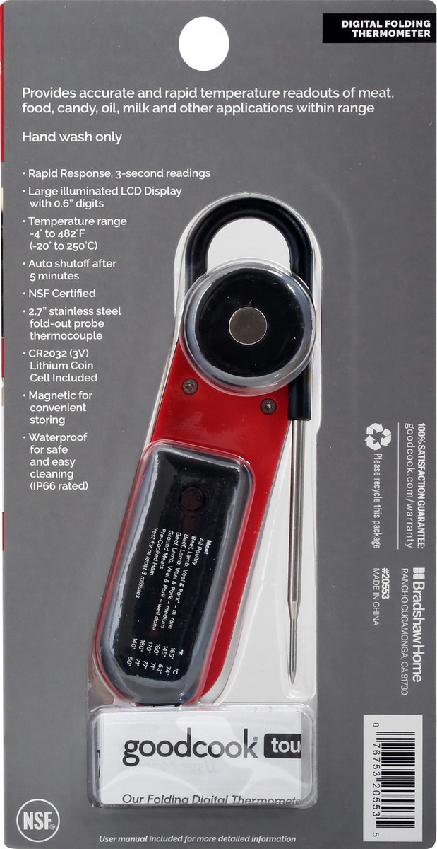 slide 6 of 9, Good Cook Touch Digital Folding Thermometer 1 ea, 1 ct