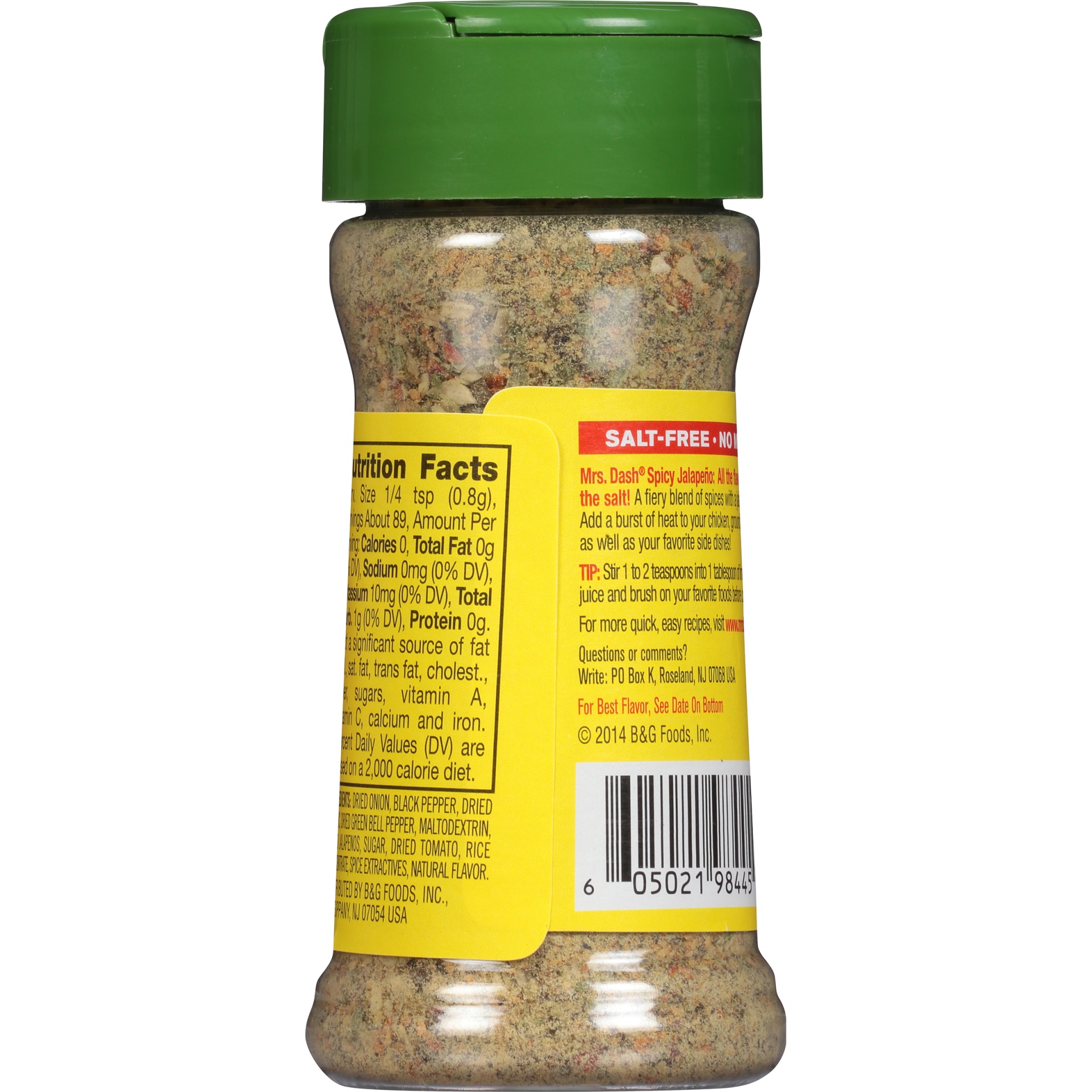 slide 4 of 6, Mrs. Dash Spicy Jalapeno Seasoning Blend, 2.5 oz