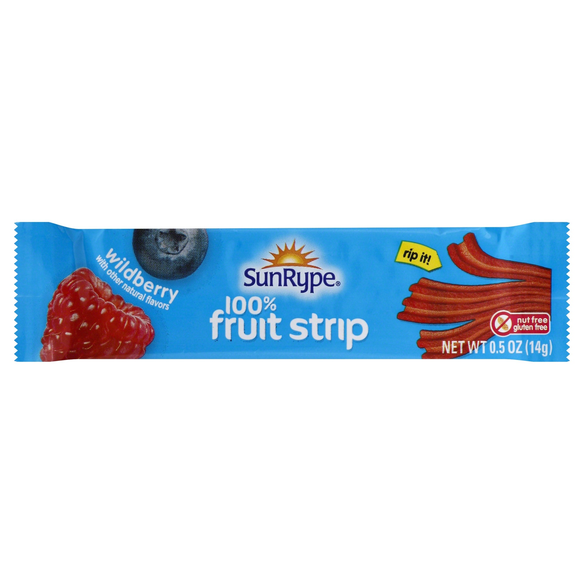 slide 1 of 1, SunRype 100% Fruit Strip, Wildberry - 0.5 oz, 0.5 oz