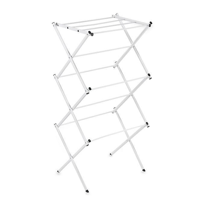 slide 1 of 1, SALT Compact Accordion Dryer Rack - White, 1 ct