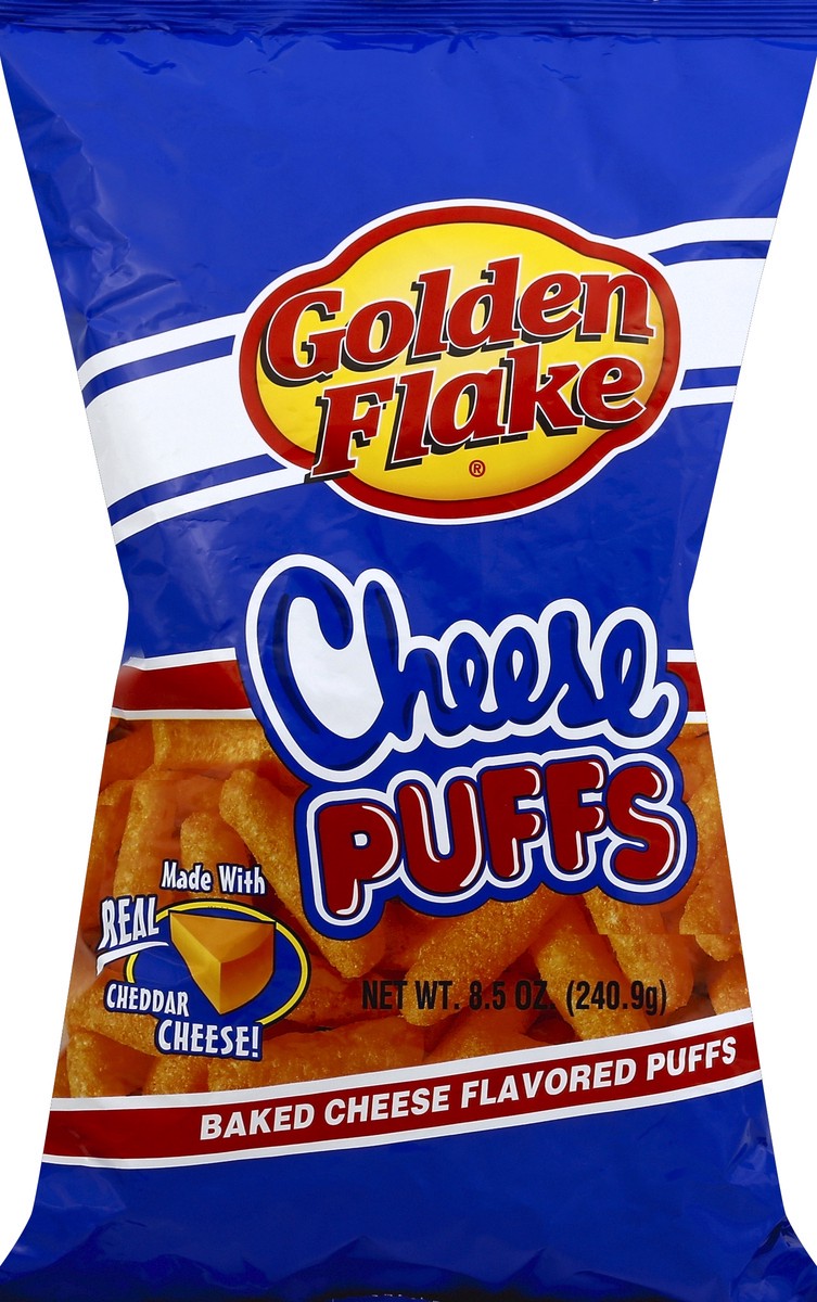 slide 5 of 5, Golden Flake Cheese Puffs, 8.5 oz