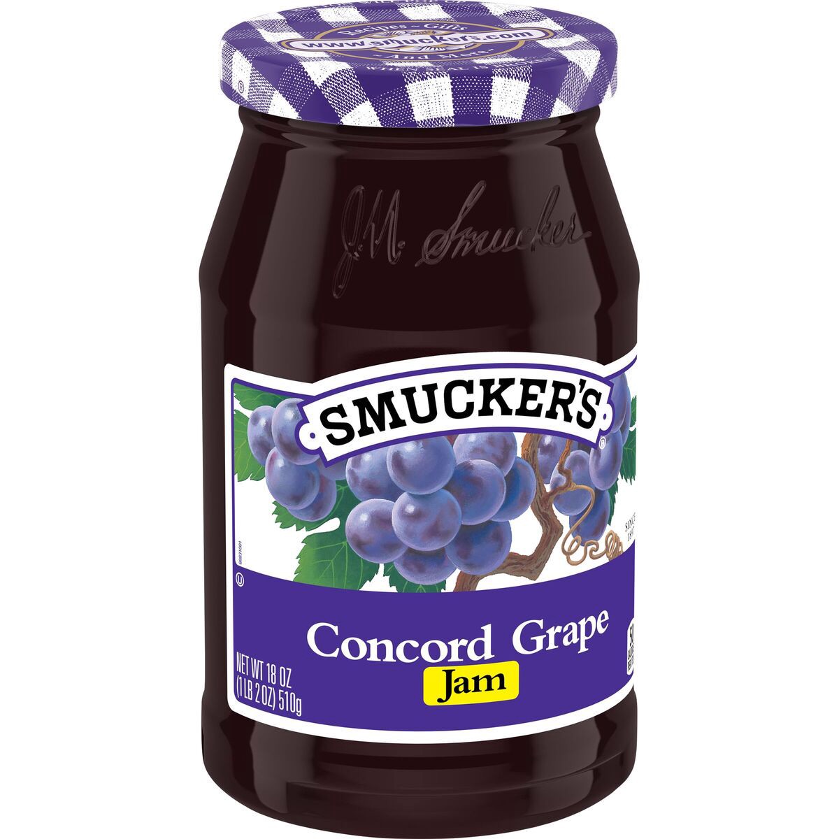 slide 2 of 8, Smucker's Concord Grape Jam, 18 Ounces, 18 oz