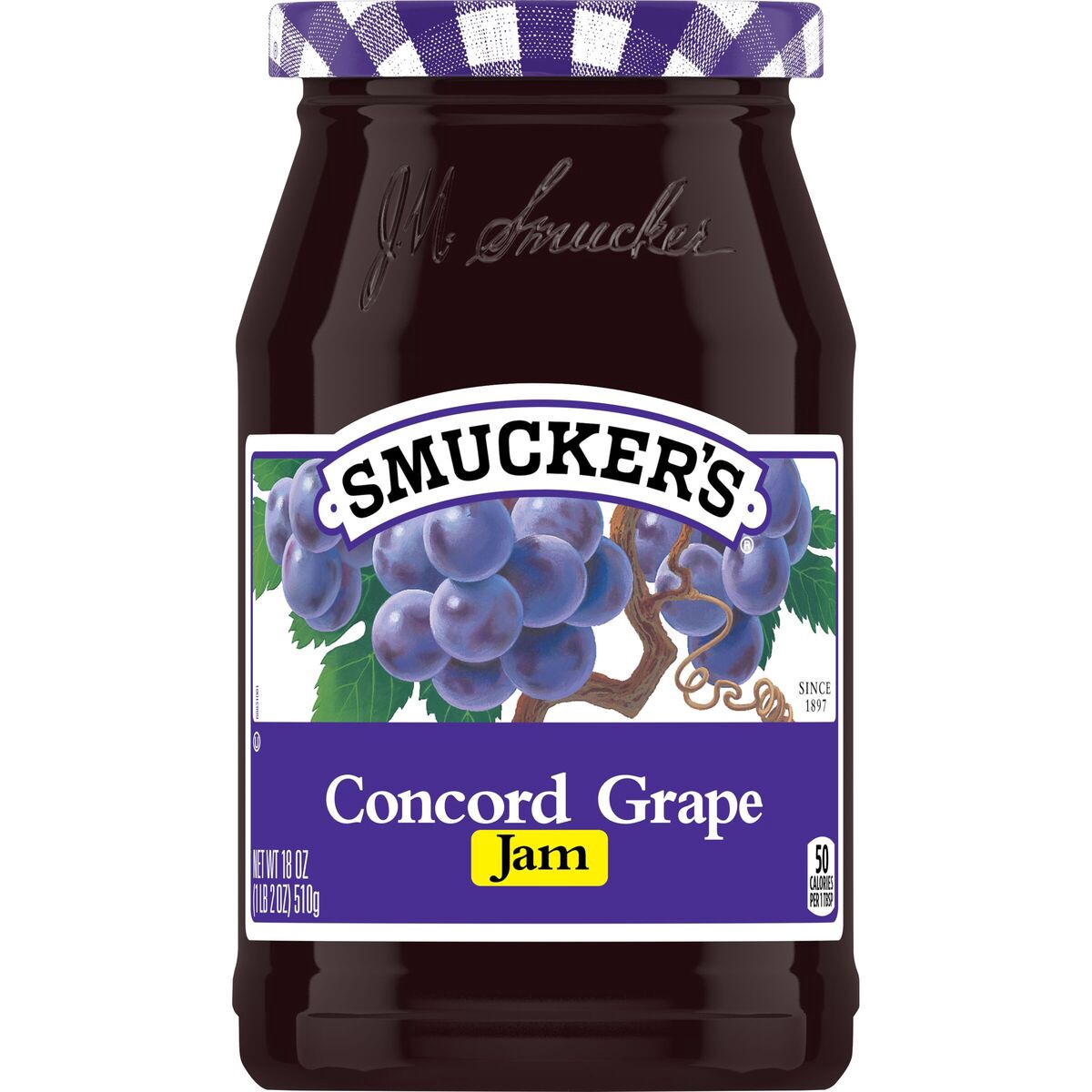 slide 5 of 8, Smucker's Concord Grape Jam, 18 Ounces, 18 oz