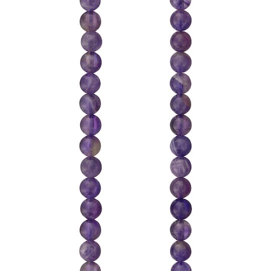 slide 1 of 3, Purple Amethyst Round Beads, 6mm By Bead Landing, 6 mm