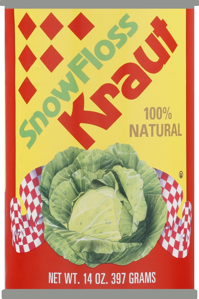 slide 4 of 7, SnowFloss Kraut 14 oz, 14 oz