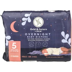 Field & Future by H-E-B Small Pack Baby Overnight Diapers - Size 5