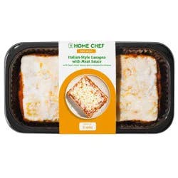 Home Chef Heat & Eat Family Meals Italian Style Lasagna with Meat Sauce