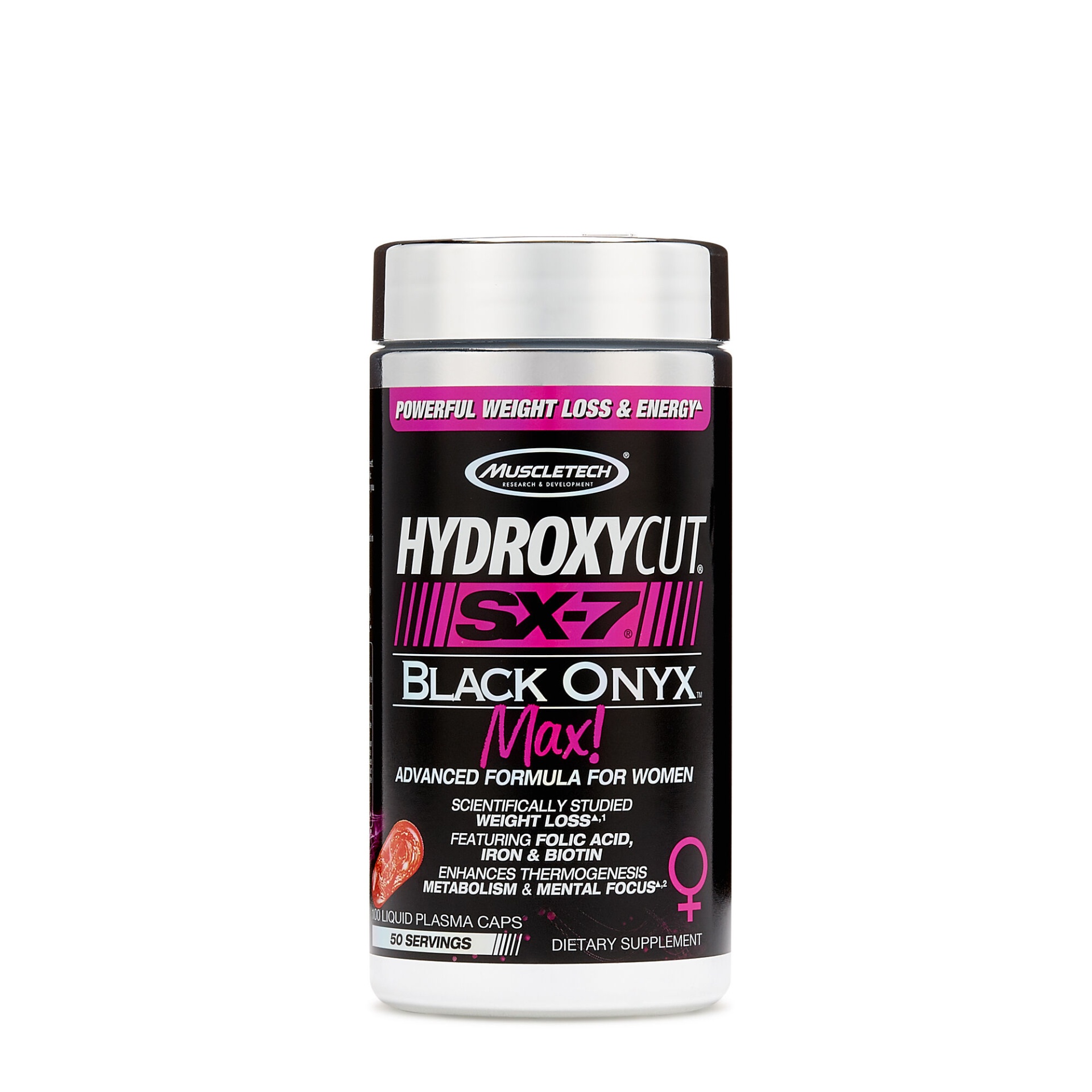 slide 1 of 1, MuscleTech HydroxyCut SX-7 Black Onyx Max!, 50 ct