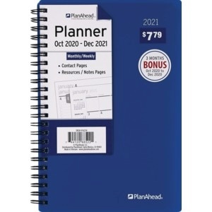 slide 1 of 1, Planahead 15-Month Planner, Assorted Colors, 1 ct