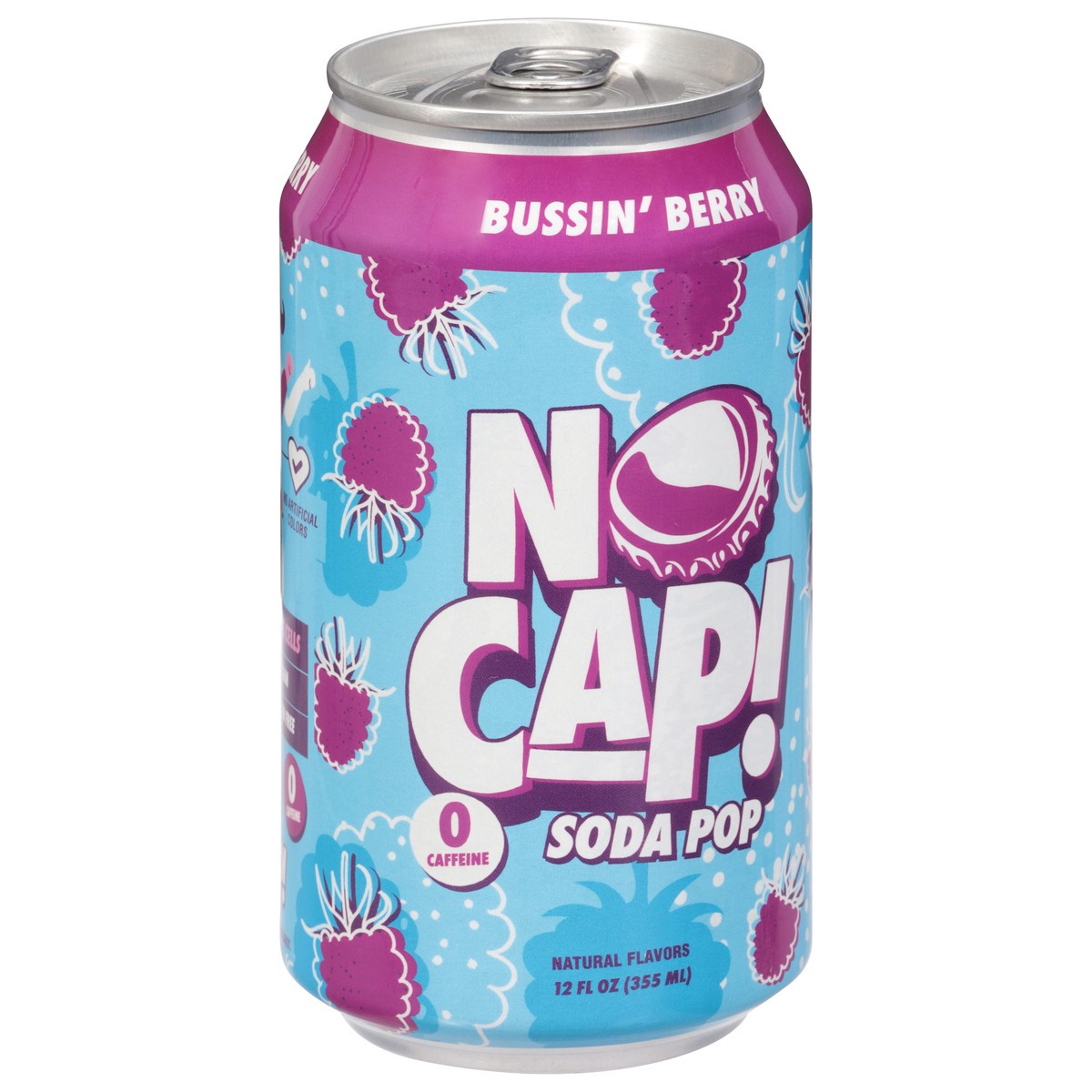 slide 3 of 4, No Cap Bussin Berry 12fz - 12 FZ, 12 fl oz