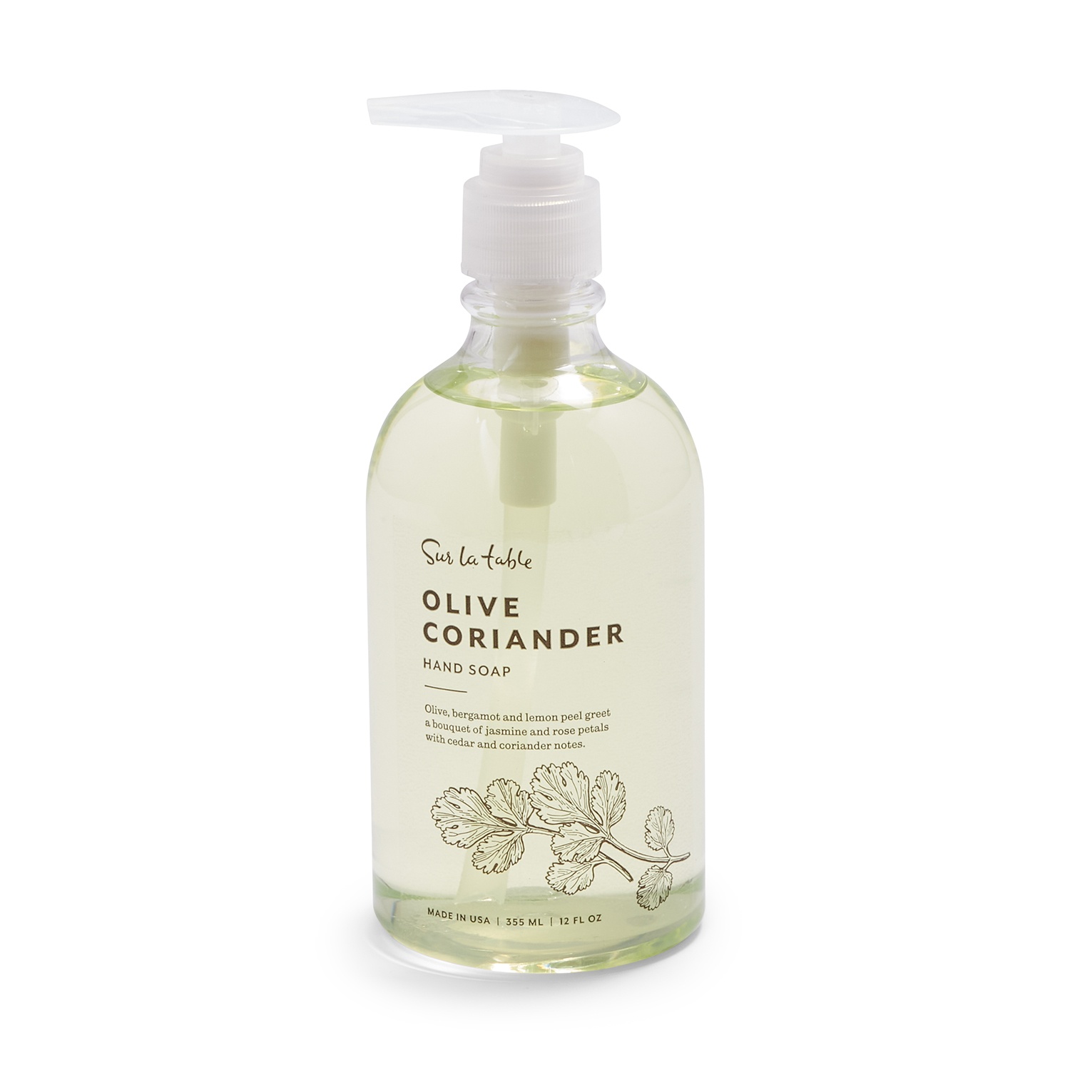 slide 1 of 1, Sur La Table Hand Soap, Olive Coriander, 12 oz