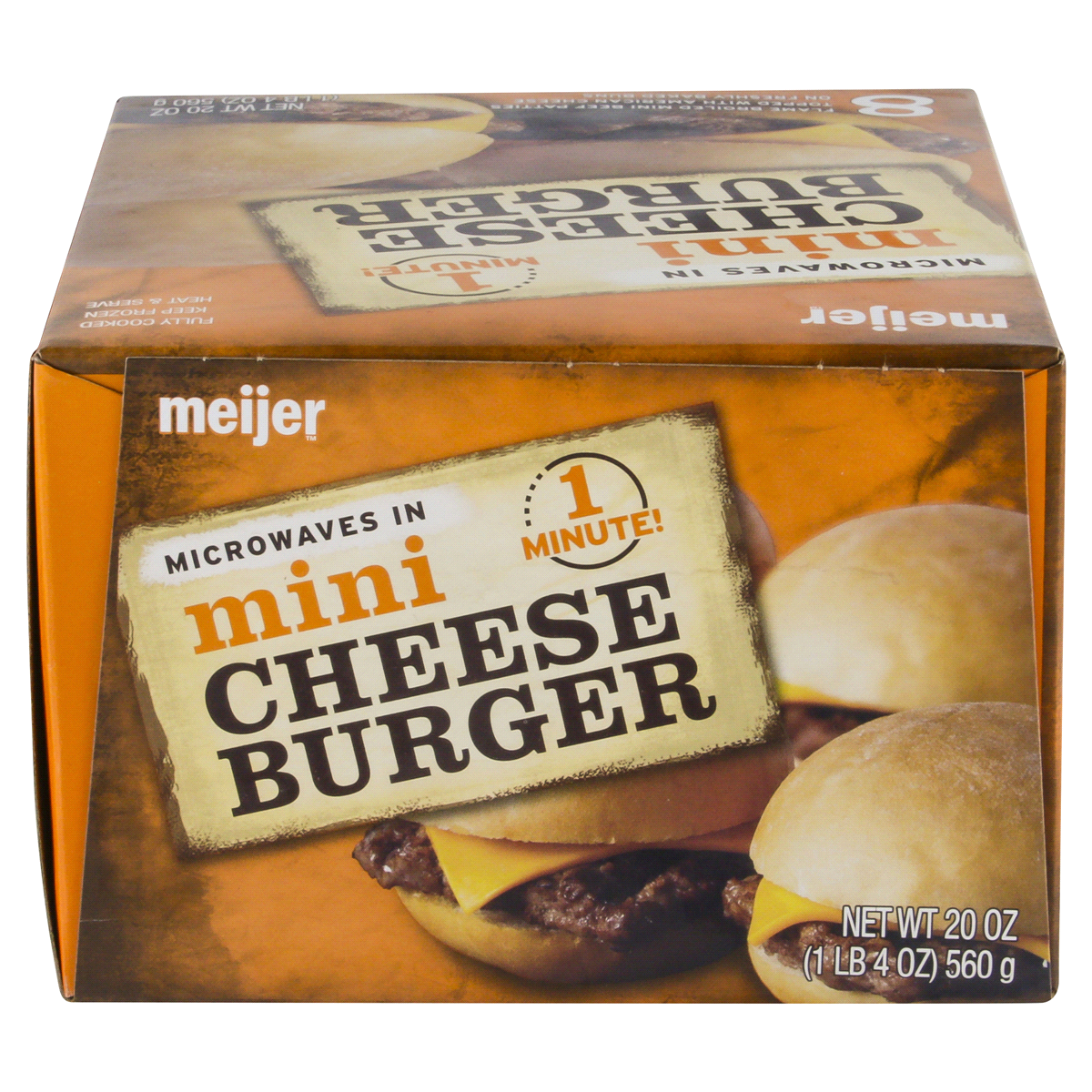 slide 3 of 3, Meijer Mini Cheeseburger, 12 oz