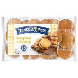 Odom''s Tennessee Pride Sausage & Biscuits Sandwich Snack size 20 ea