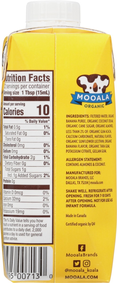 slide 9 of 14, Mooala Organic Banana Nut Plant-Based Creamer 11 fl oz, 11 oz