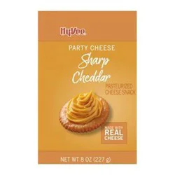 Hy-vee Sharp Cheddar Pasteurized Party Cheese Snack