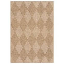 Gertmenian Mahi Argyle Area Rug - 63 in x 84 in, Beige