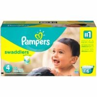slide 1 of 1, Pampers Swaddlers Economy Pack Size 4, 116 ct