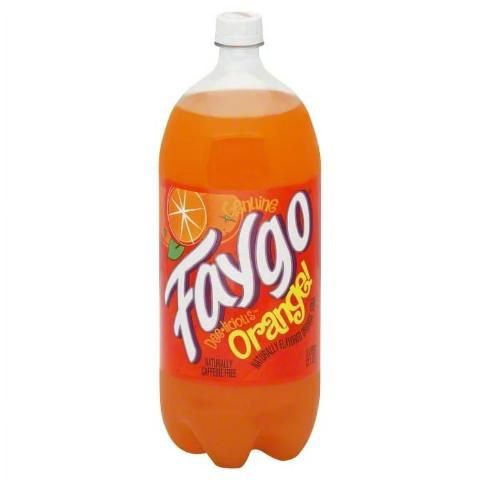 slide 1 of 1, Faygo Orange Soda Pop 2 l, 67.6 fl oz
