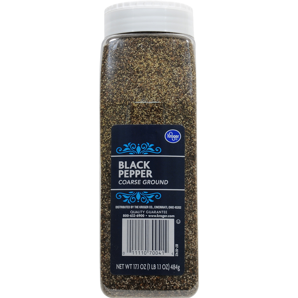 slide 2 of 2, Kroger Coarse Ground Black Pepper, 17.1 oz