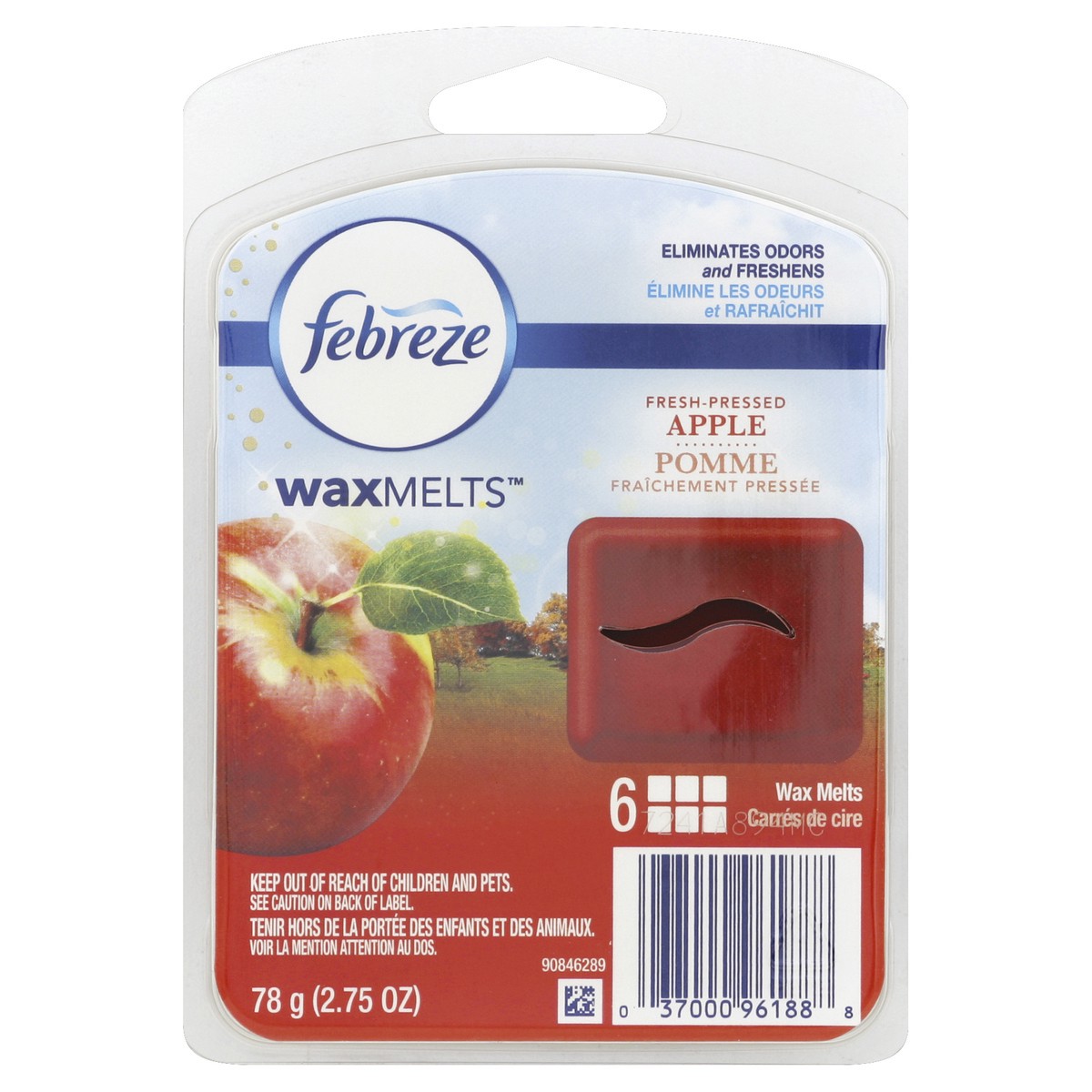 slide 1 of 6, Febreze Wax Melt - Fresh Pressed Apple, 2.75 oz