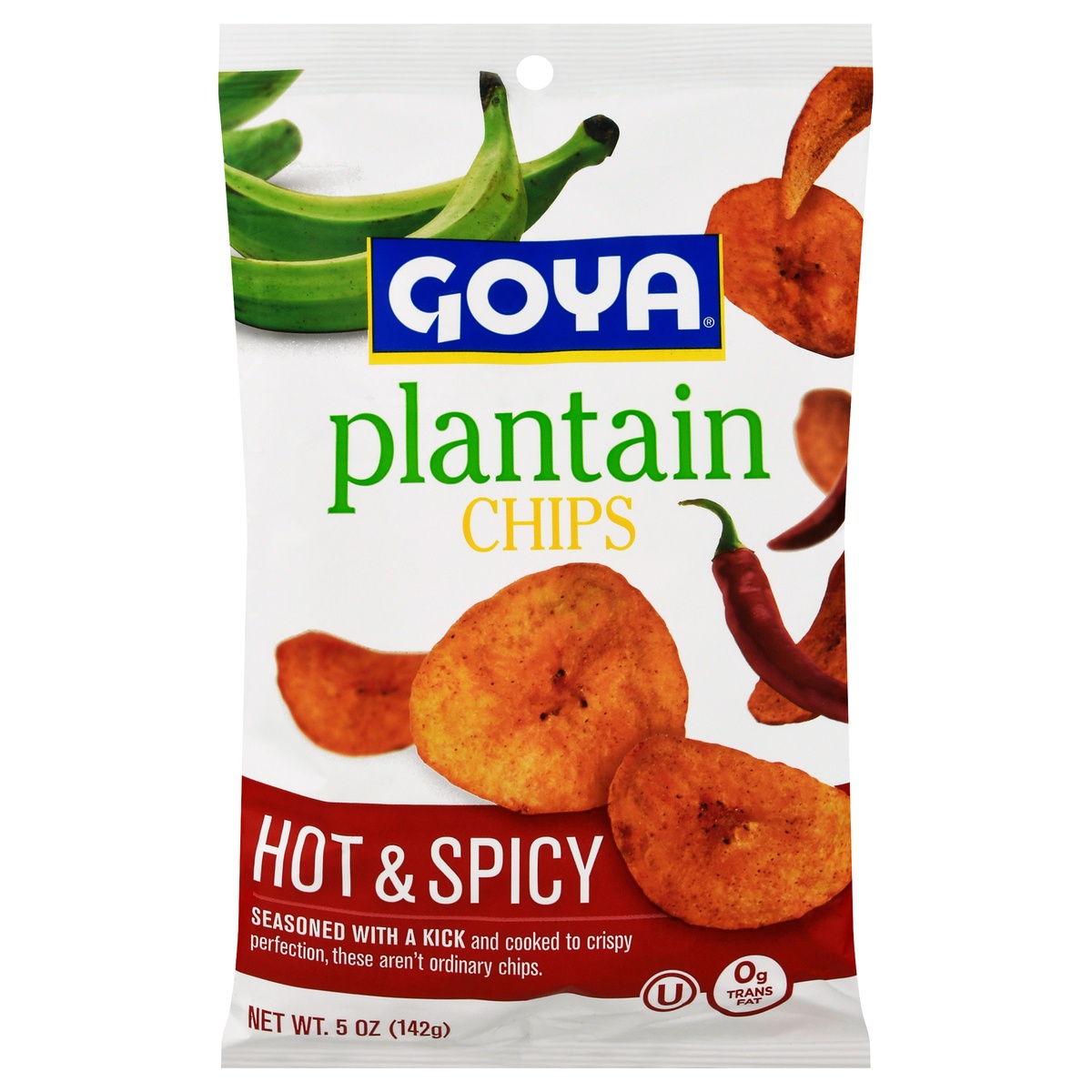 slide 1 of 1, Goya Hot & Spicy Plantain Chips, 5 oz