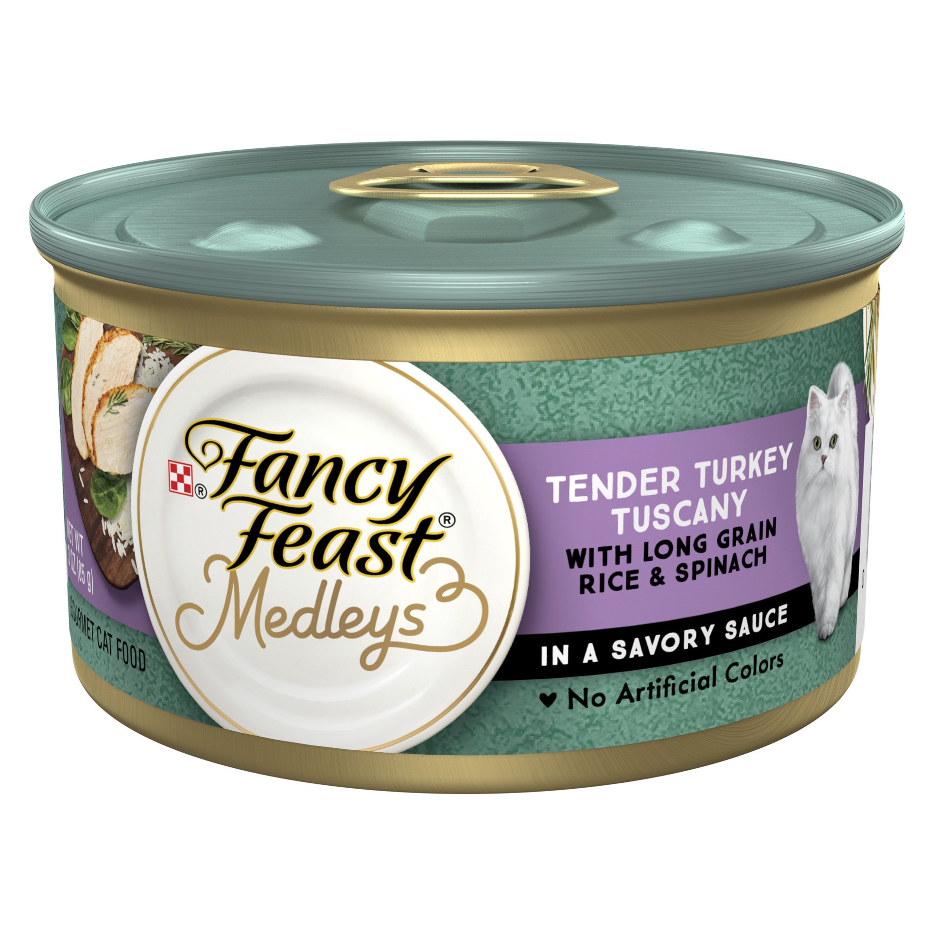 slide 1 of 8, Fancy Feast Purina Fancy Feast Medleys Tender Turkey Tuscany Cat Food, 3 oz