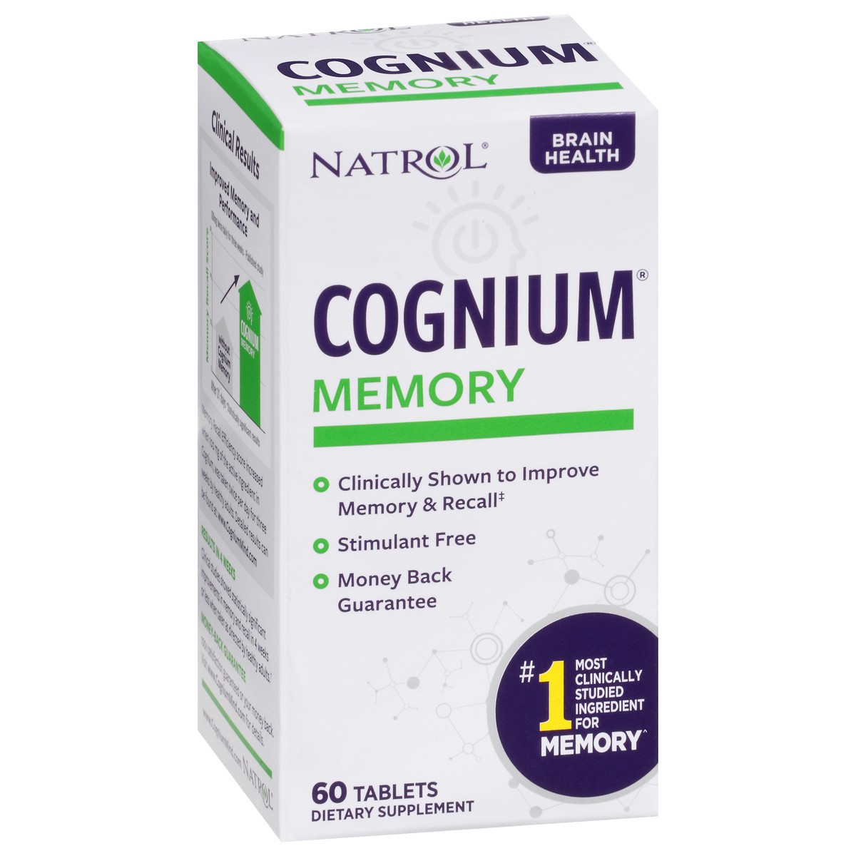 slide 7 of 14, Natrol Cognium Memory Silk Protein Hydrolysate 100mg, Dietary Supplement for Brain Health Support, 60 Tablets, 30 Day Supply, 60 ct