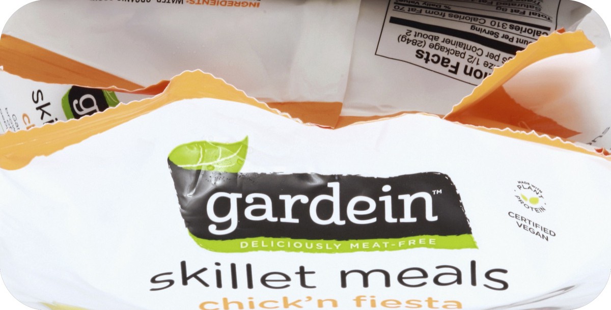 slide 3 of 6, Gardein Skillet Meal Plant-Based Chick'n Fiesta, Vegan, Frozen, 20 oz., 20 oz