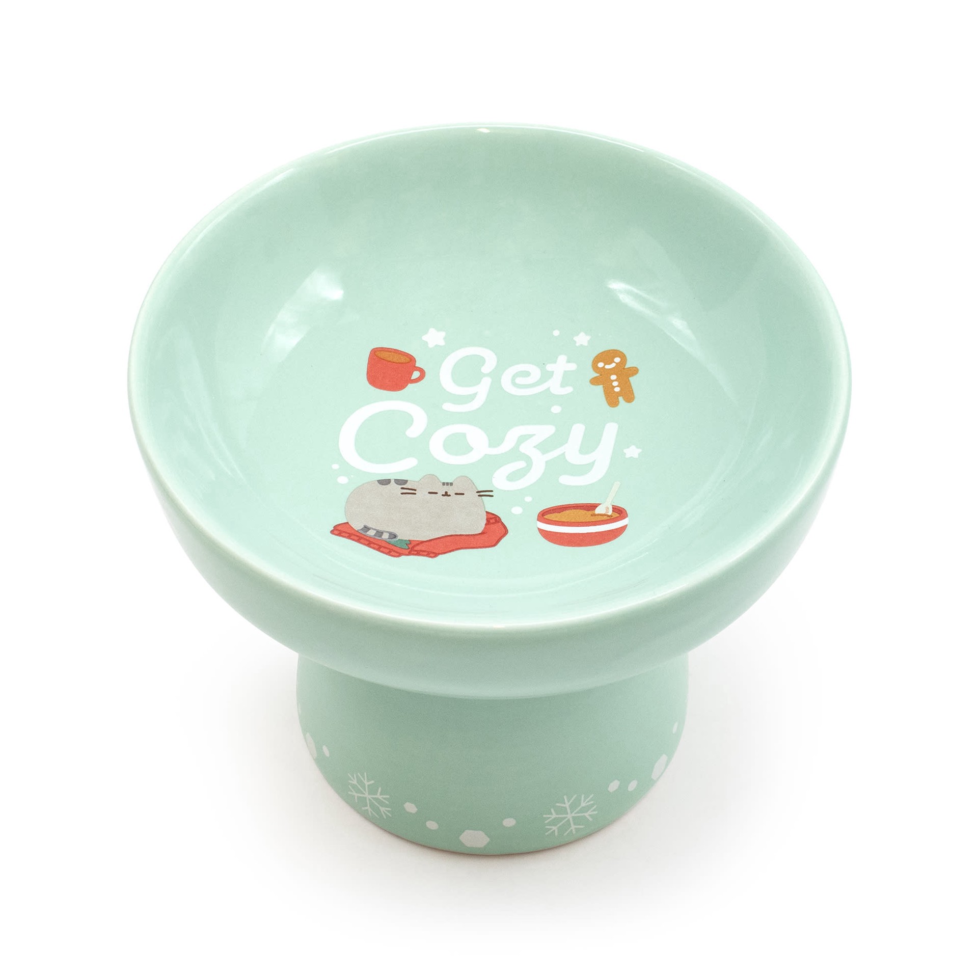 slide 1 of 1, Pusheen Holiday Pedestal Cat Bowl, Assorted, 1 ct