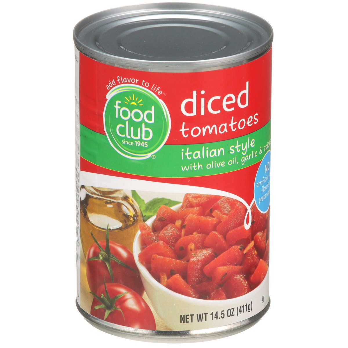 slide 2 of 9, Food Club Italian Diced Tomatoes, 14.5 oz