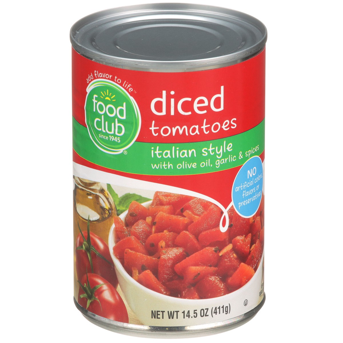 slide 1 of 9, Food Club Italian Diced Tomatoes, 14.5 oz