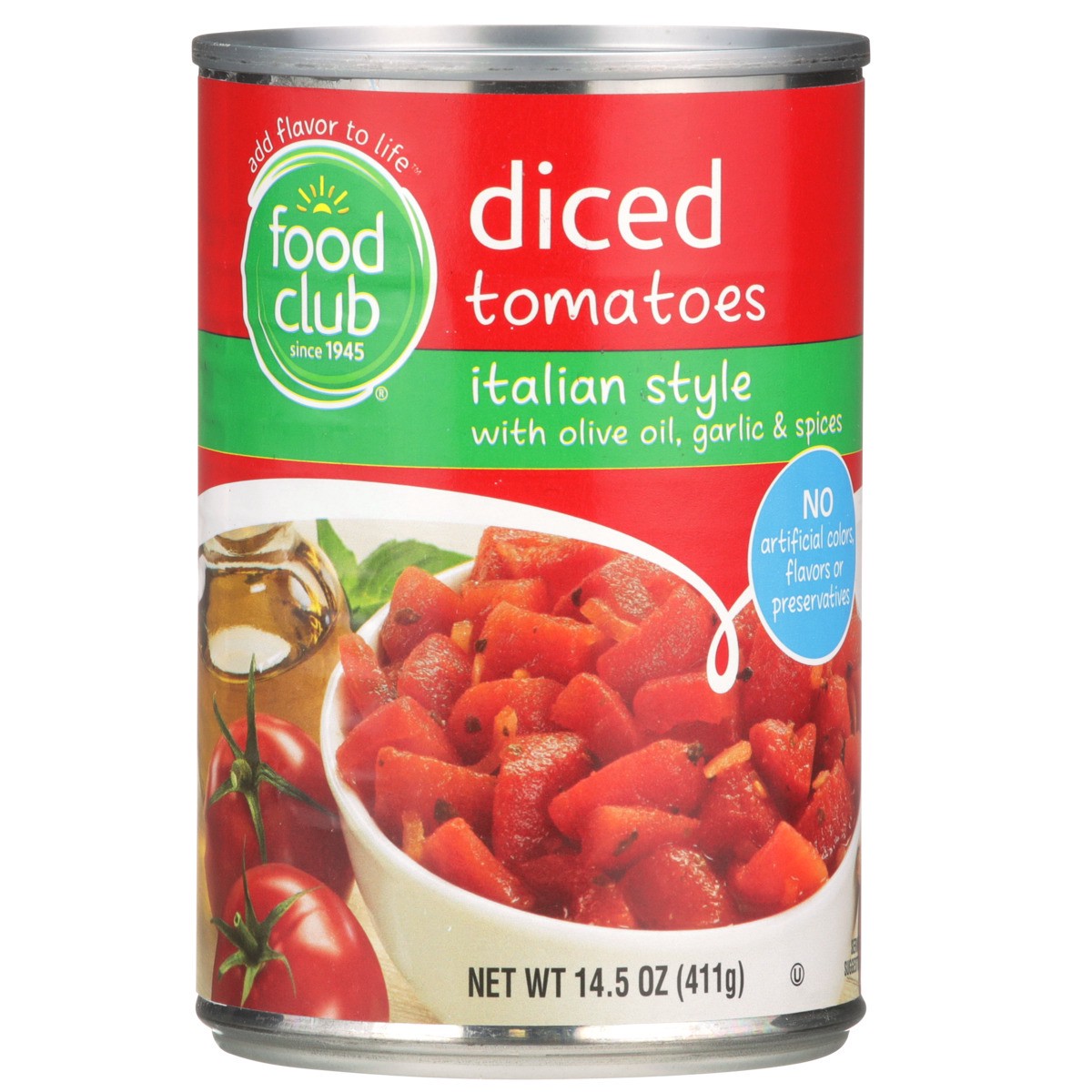 slide 8 of 9, Food Club Italian Diced Tomatoes, 14.5 oz