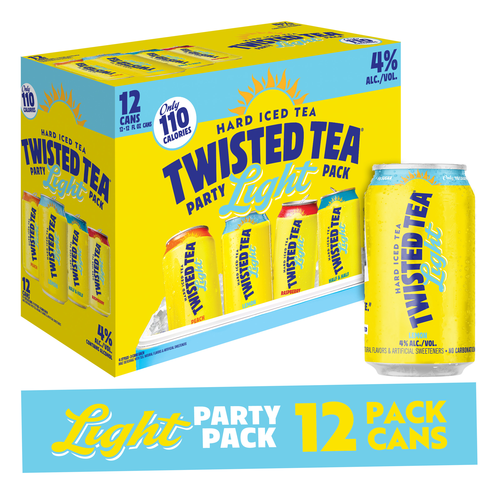 slide 1 of 11, Twisted Tea Light Variety Pack, Hard Iced Tea (12 fl. oz. Can, 12pk.), 12 ct; 12 oz