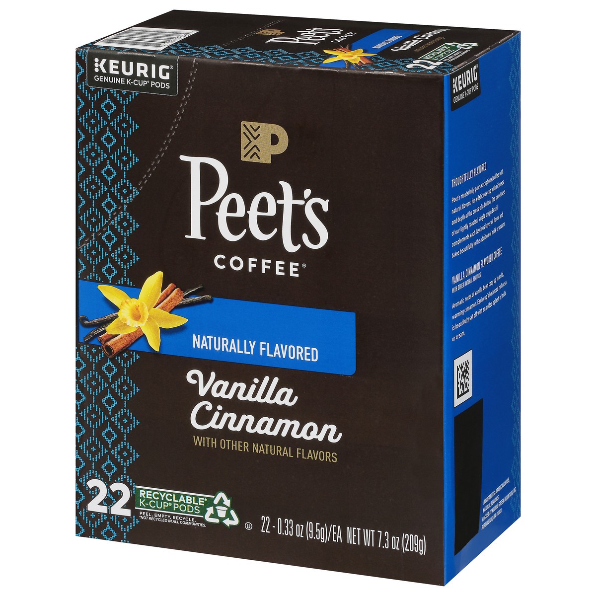 slide 5 of 9, Peet's Coffee Vanilla Cinnamon Coffee 22 - 0.33 oz K-Cup Pods, 22 ct