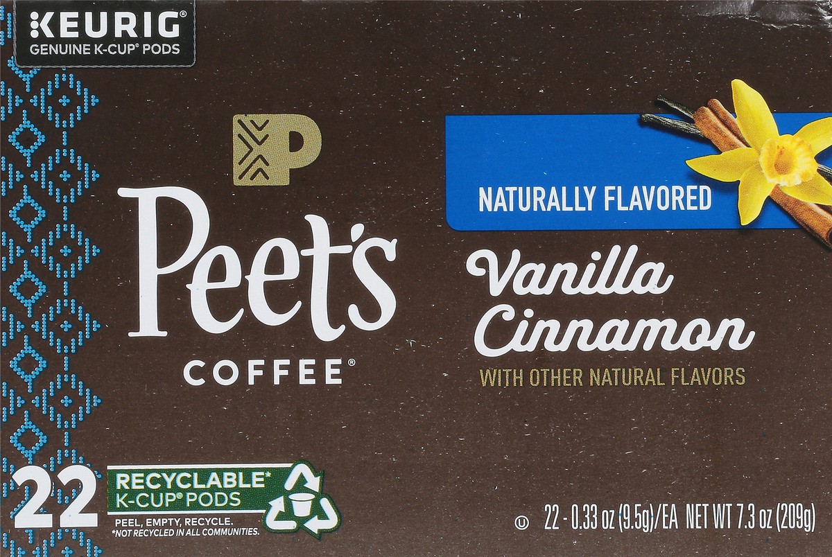 slide 3 of 9, Peet's Coffee Vanilla Cinnamon Coffee 22 - 0.33 oz K-Cup Pods, 22 ct