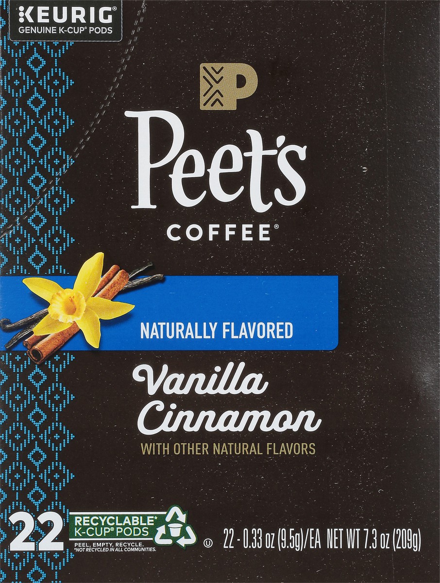 slide 6 of 9, Peet's Coffee Vanilla Cinnamon Coffee 22 - 0.33 oz K-Cup Pods, 22 ct