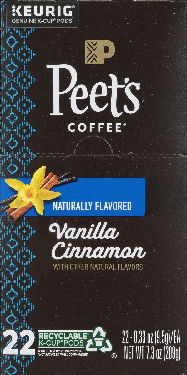 slide 8 of 9, Peet's Coffee Vanilla Cinnamon Coffee 22 - 0.33 oz K-Cup Pods, 22 ct