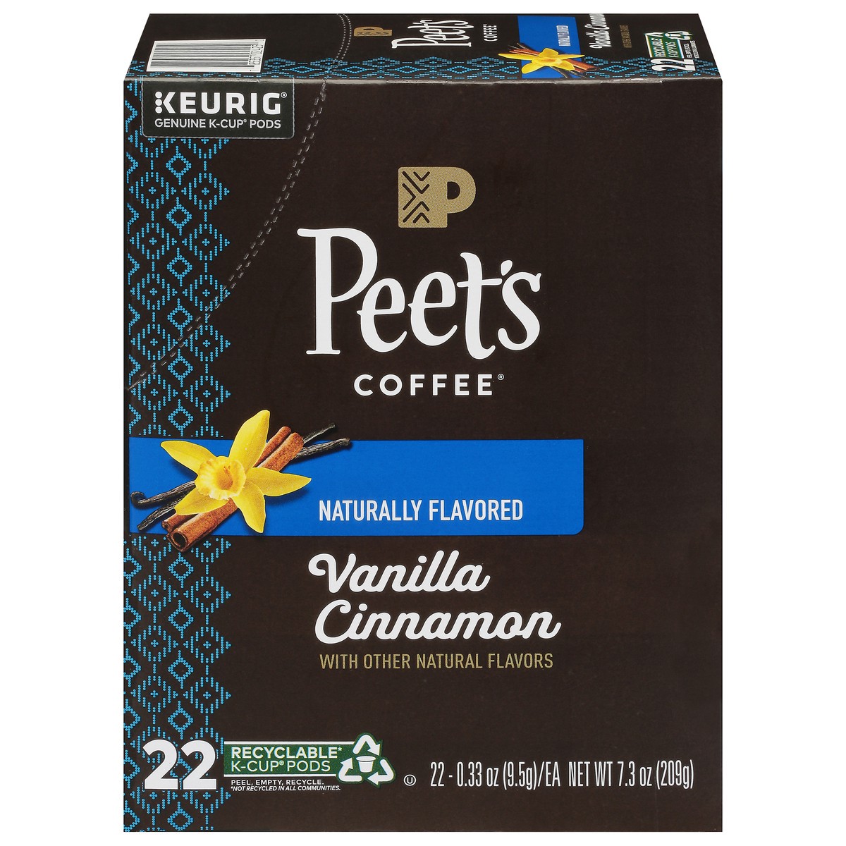 slide 1 of 9, Peet's Coffee Vanilla Cinnamon Coffee 22 - 0.33 oz K-Cup Pods, 22 ct