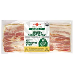 Applegate Organics Hickory Smoked Uncured Sunday Bacon, 8oz