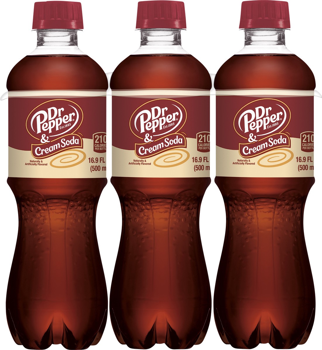 slide 5 of 7, Dr Pepper Cream Soda 6-16.9 fl oz Bottles, 6 ct; 16.9 fl oz