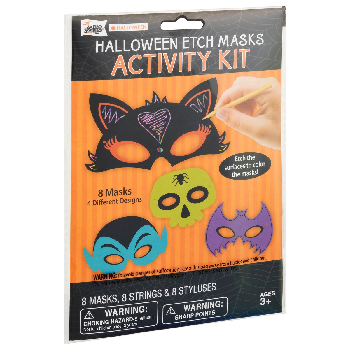 slide 5 of 11, Mello Smello Halloween Etch Masks Activity Kit 1 ea, 1 ct