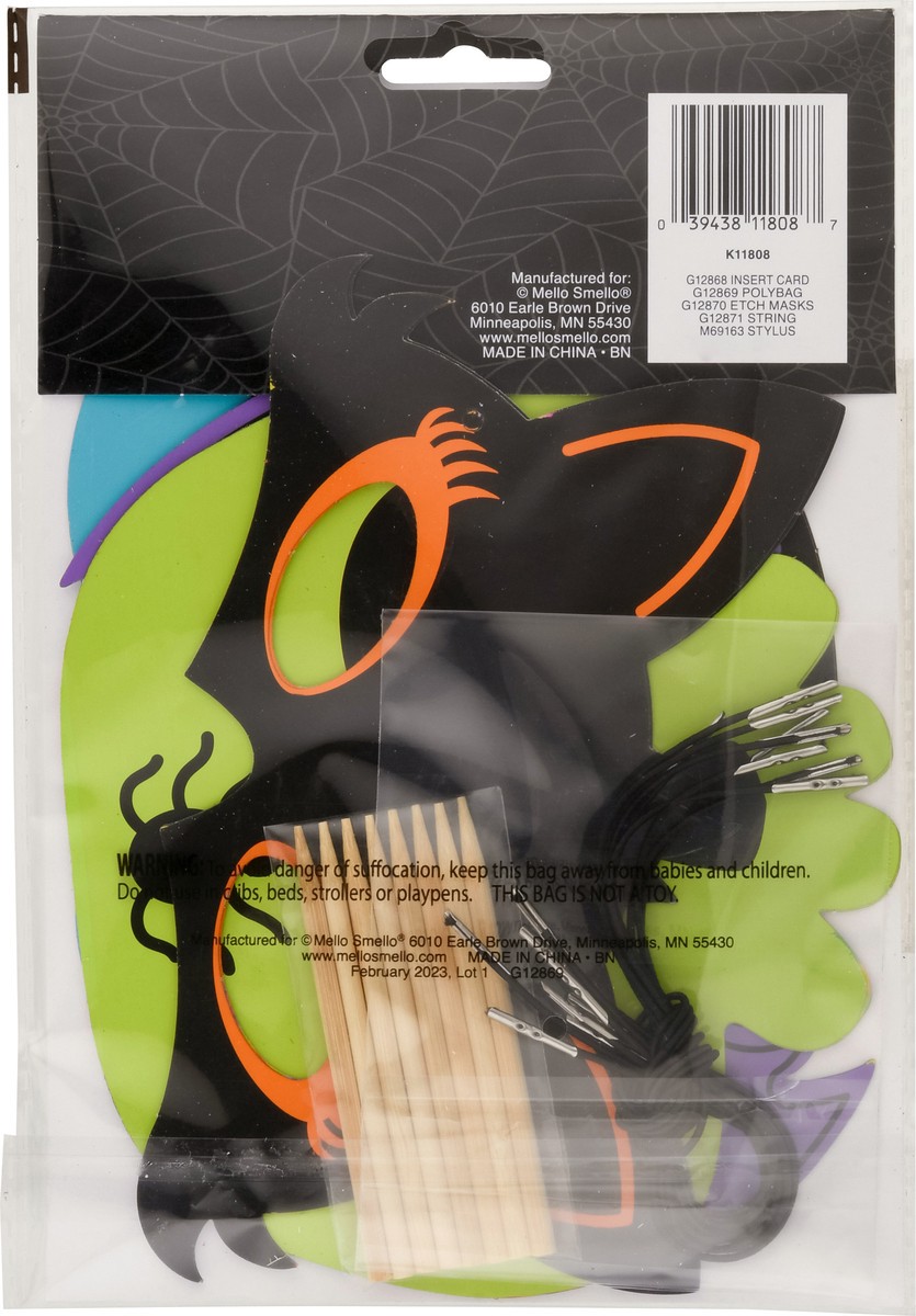 slide 2 of 11, Mello Smello Halloween Etch Masks Activity Kit 1 ea, 1 ct
