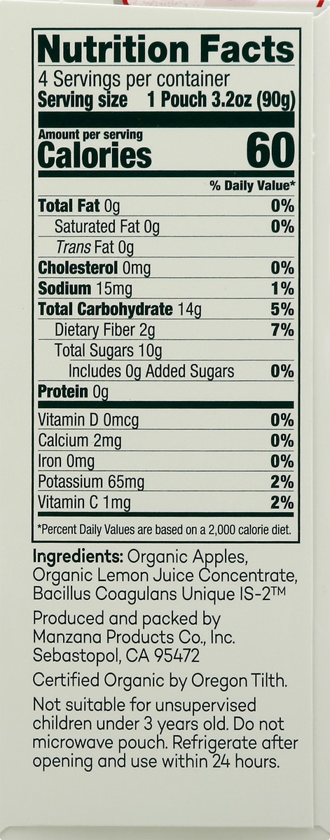 slide 9 of 12, North Coast Apple Sauce 4 ea, 4 ct