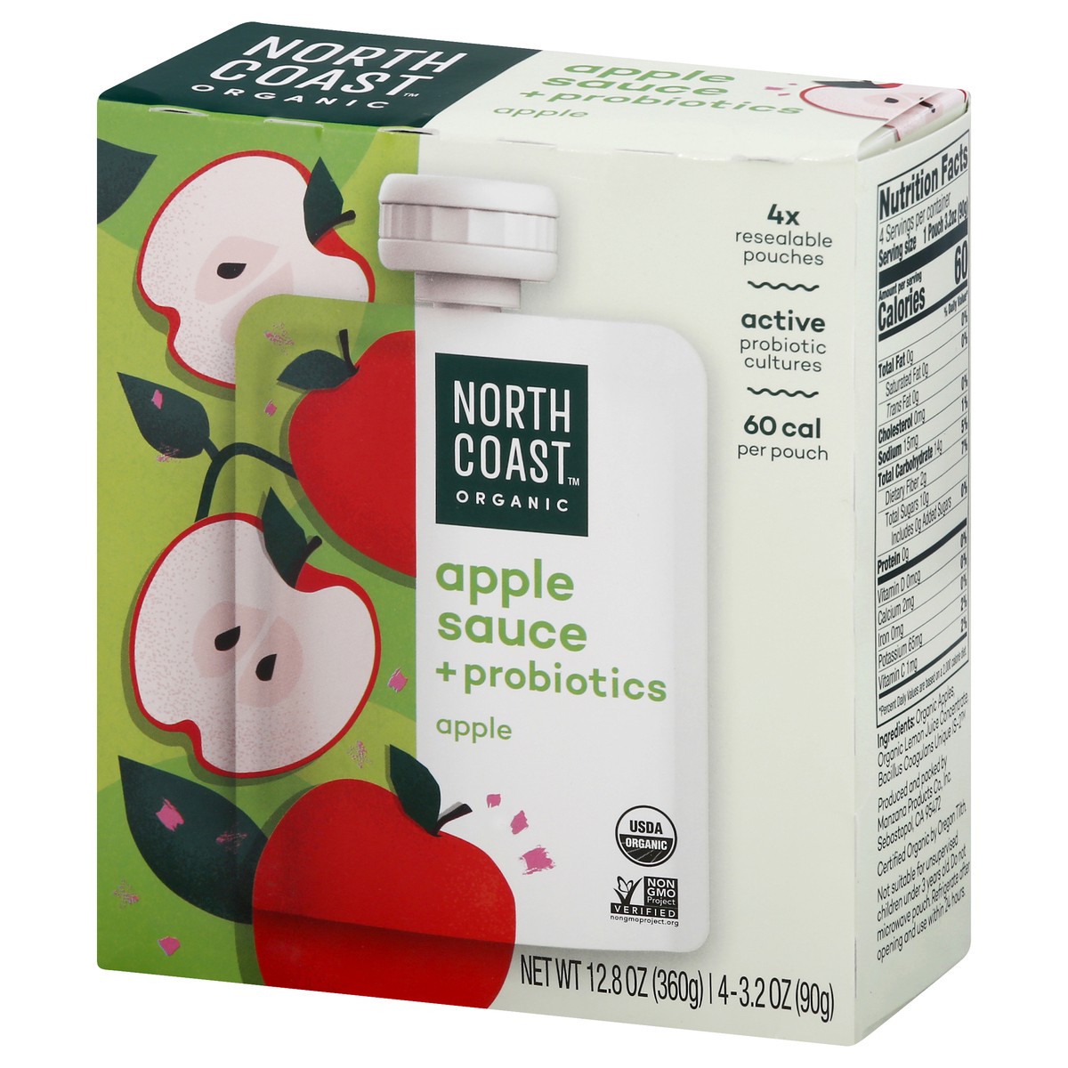 slide 11 of 12, North Coast Apple Sauce 4 ea, 4 ct