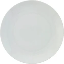 our goods Round Porcelain Dinner Plate - White